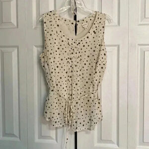 Merona black & bright blouse top shirt